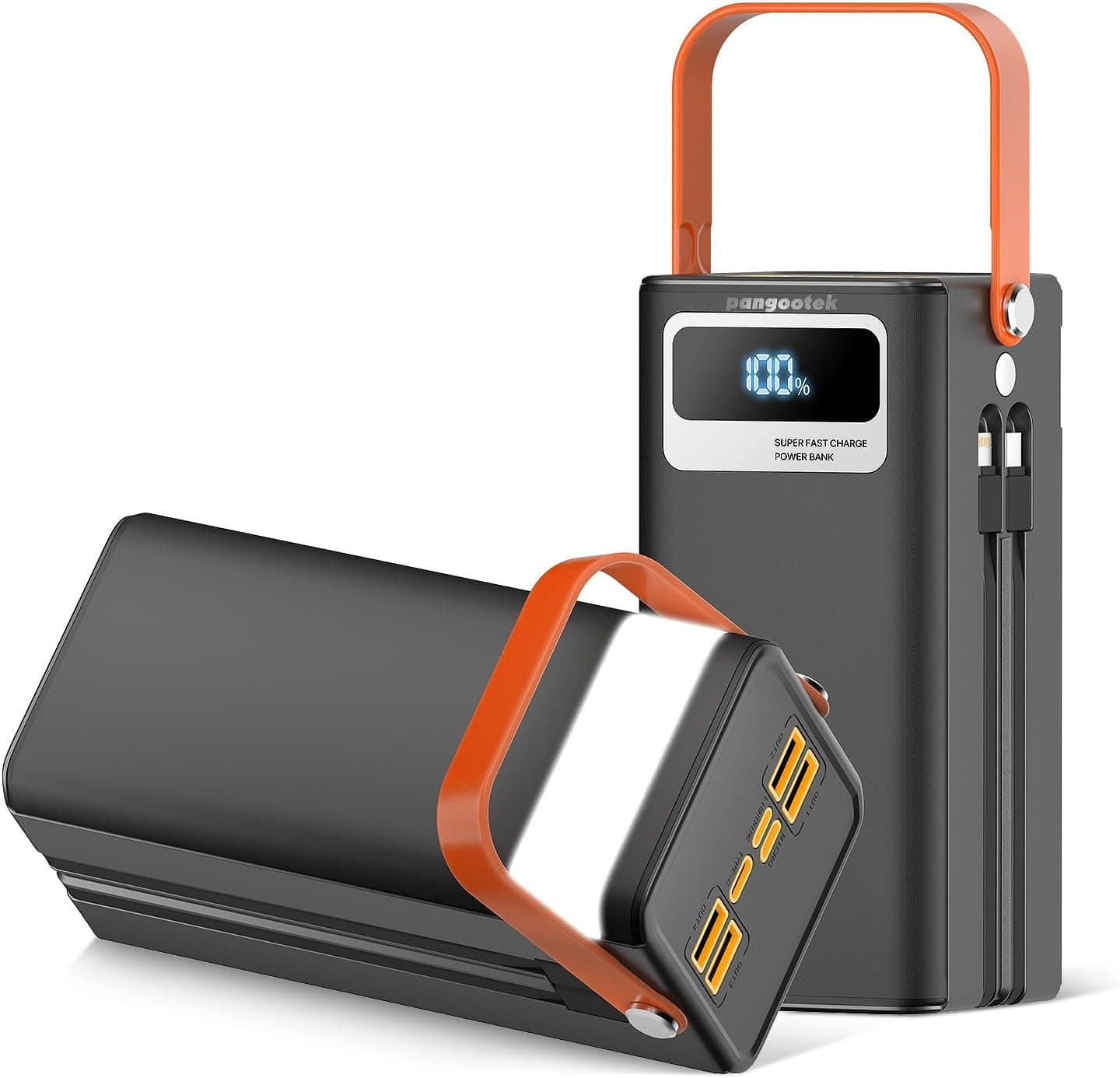 Portable Power Bank Station 99.9Wh Outdoor Generator with Flashlight LCD Display Backup Phone Battery Pack Portable PD Fast Charger for Laptop Cellphone Travel Camping Home Use