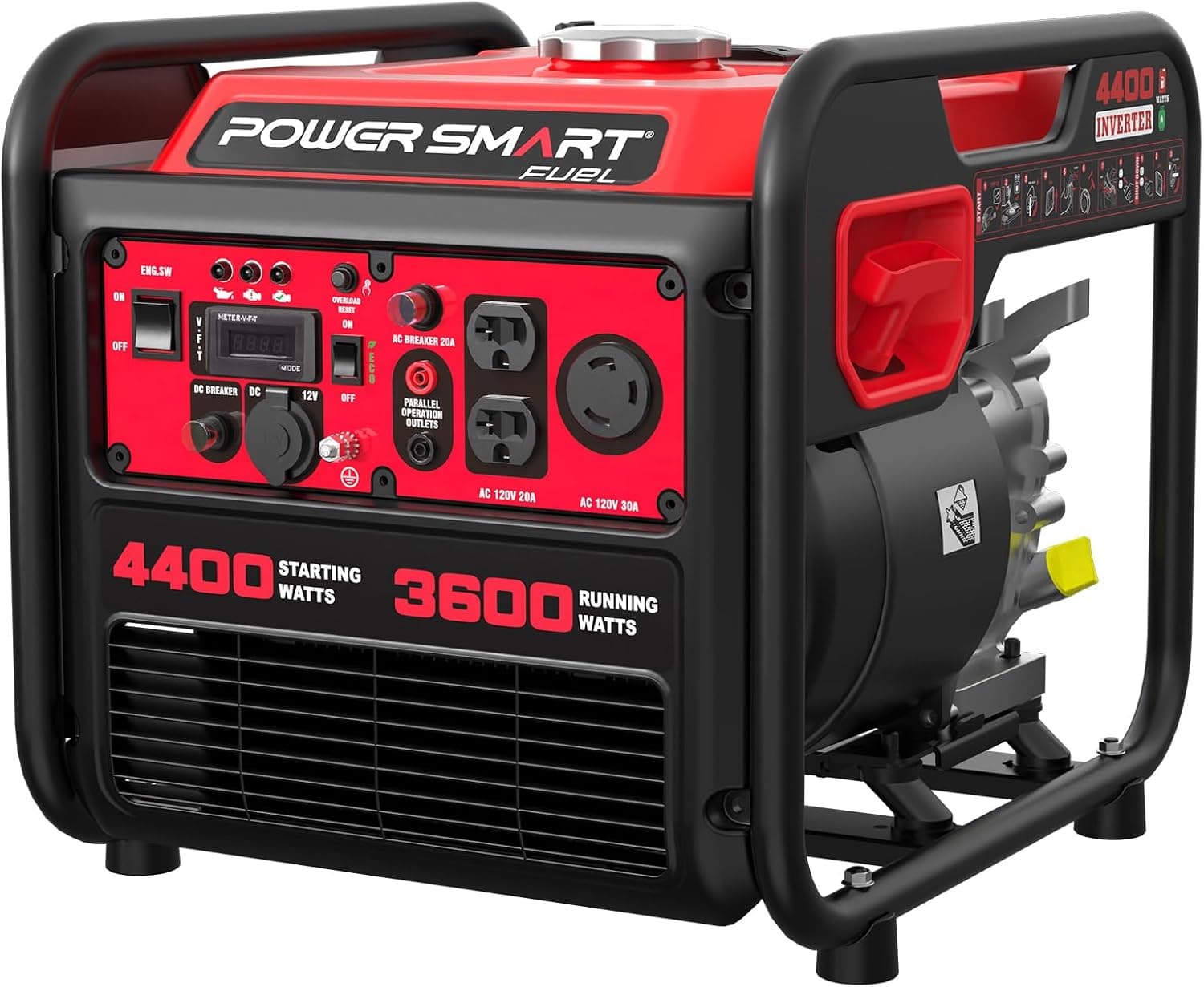 PowerSmart 4400-Watt Portable Generator with Inverter Technology, 30 amp for Home Use and Emergency Backup, 2026 EPA Compliant