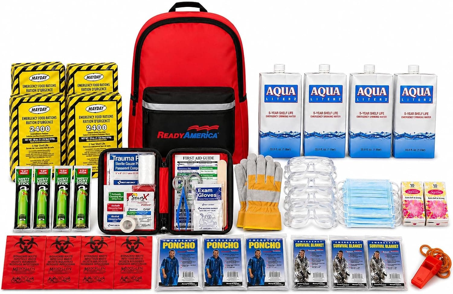 Ready America 70380 Emergency 4-Person 3-Day Backpack